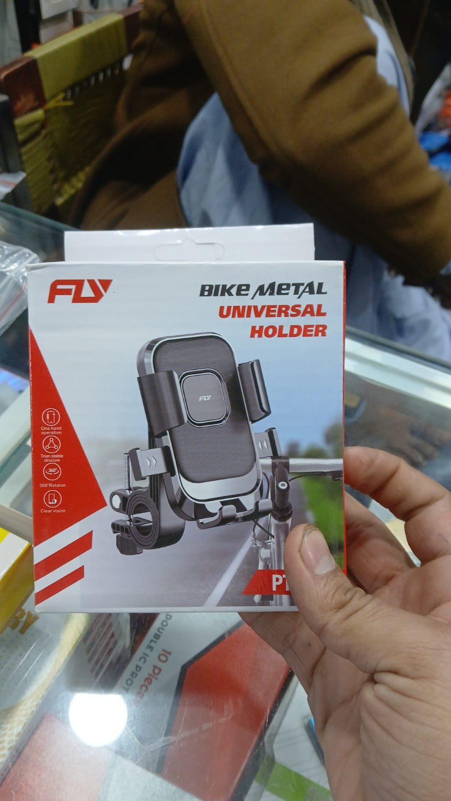 Fly Bike Metal Universal Car Phone Mount – Heavy-Duty Holder with Strong Grip
