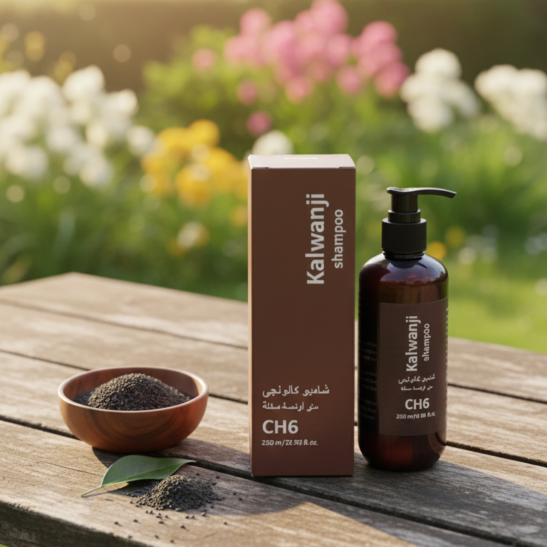 Kalwanji CH6 Black Seed Revitalizing Shampoo 250ml – Nutrient-Rich Formula for Stronger, Shinier Hair
