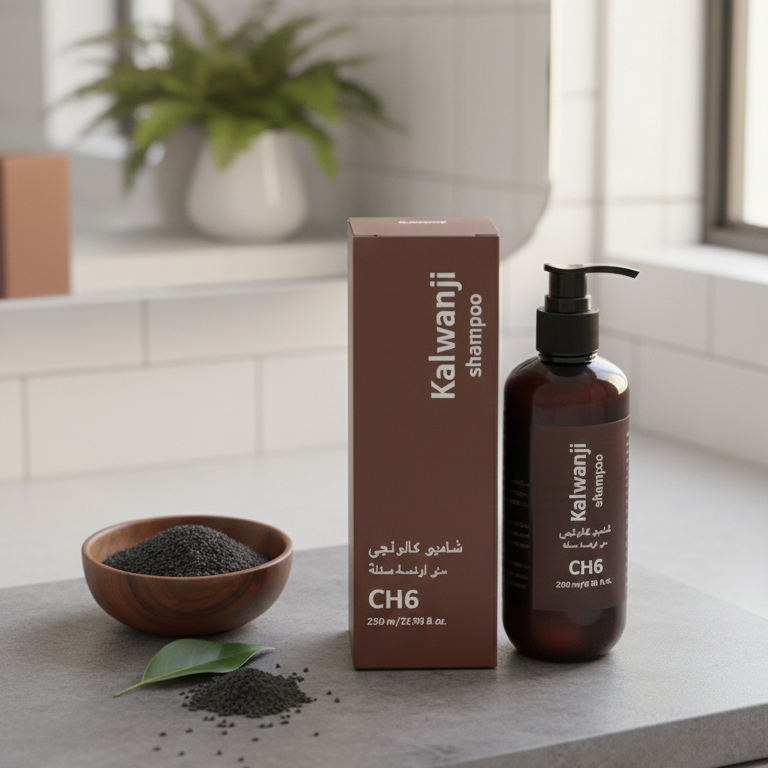 Kalwanji CH6 Black Seed Revitalizing Shampoo 250ml – Nutrient-Rich Formula for Stronger, Shinier Hair