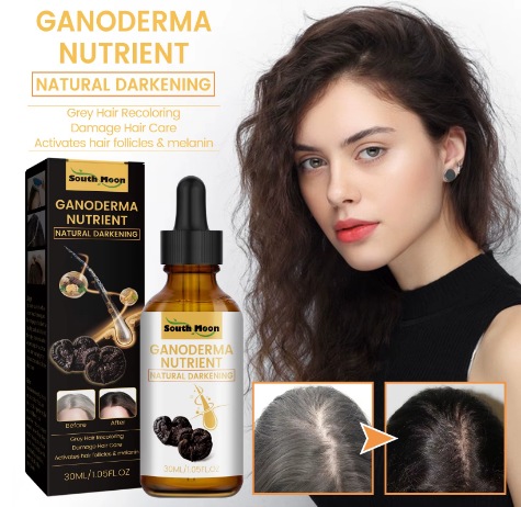 Natural Anti-Grey Hair Spray 30ml – Herbal Hair Darkening Essence for Men & Women, Damage-Free Color Restore