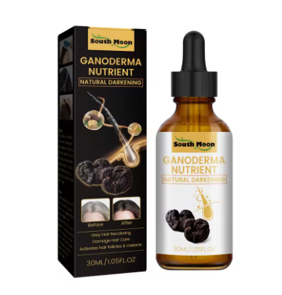 Natural Anti-Grey Hair Spray 30ml – Herbal Hair Darkening Essence for Men & Women, Damage-Free Color Restore