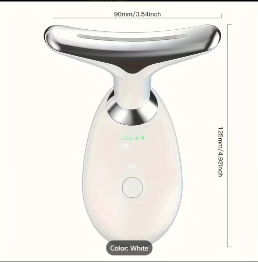 EMS Face Lifting Massager with Red Light Therapy – Microcurrent Facial, Neck & Eye Anti-Wrinkle Skin Tightening Tool