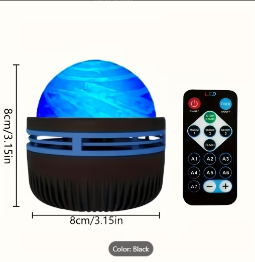 LED Starry Galaxy Projector Night Light with Remote – Rotating Moon & Aurora Lamp for Bedroom Decor
