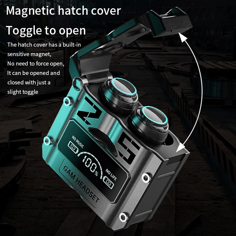 M25 Bluetooth 5.3 Wireless Earbuds – HiFi Stereo Sound, LED Power Display, 40 Hour Playtime, Noise Cancelling & Waterproof