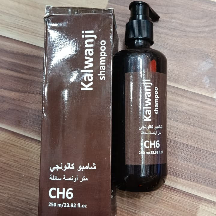 Kalwanji CH6 Black Seed Revitalizing Shampoo 250ml – Nutrient-Rich Formula for Stronger, Shinier Hair